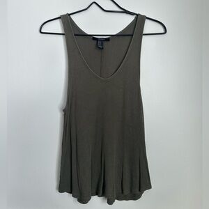 Forever 21 Olive Tank Top